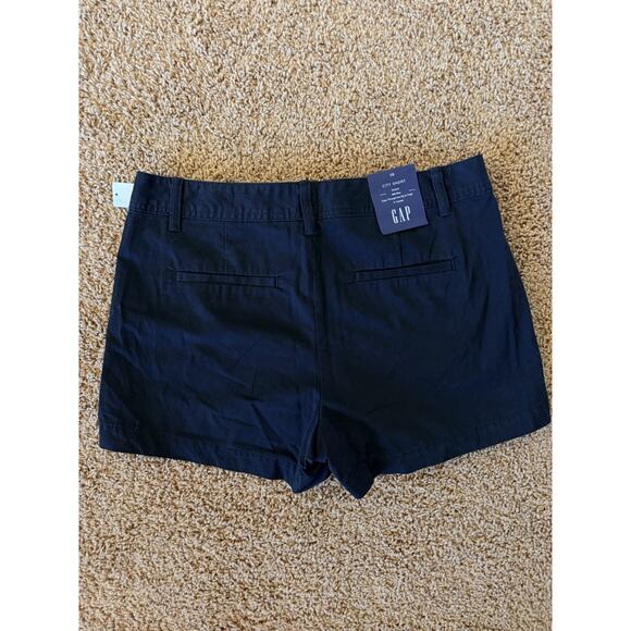 Gap Classic Black Mid Rise Stretch 3" Inseam Chino City Short Womens 10 NEW NWT - Picture 5 of 10